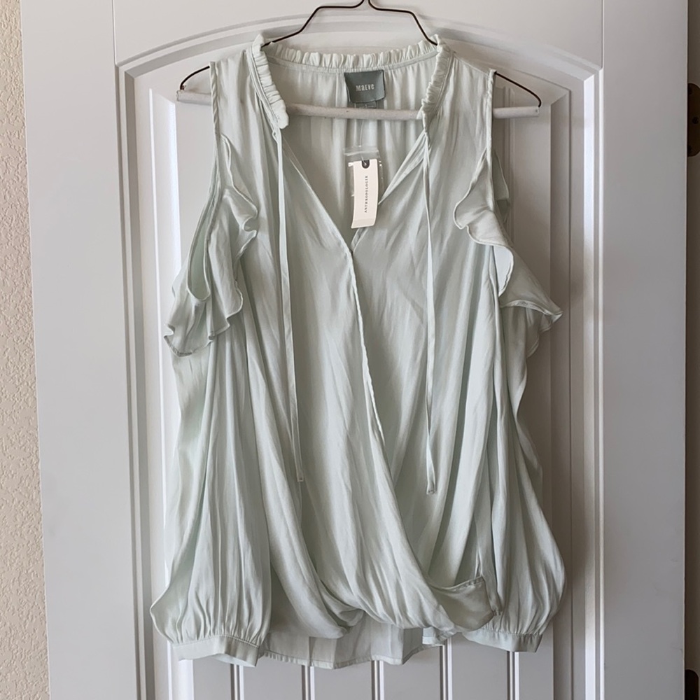 Maeve top sz S mint green